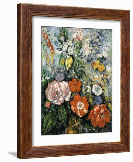 Bouquet of Flowers, 1879-1880-Paul Cézanne-Framed Giclee Print