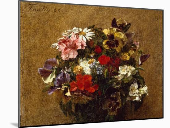 Bouquet of Flowers, 1883-Henri Fantin-Latour-Mounted Giclee Print