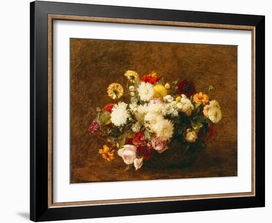 Bouquet of Flowers, 1894-Ignace Henri Jean Fantin-Latour-Framed Giclee Print