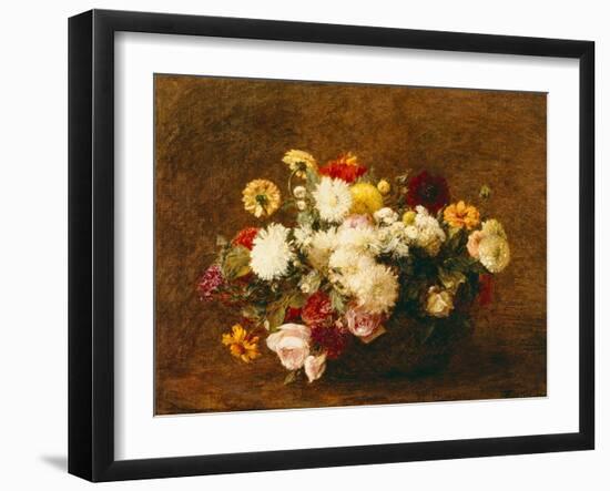 Bouquet of Flowers, 1894-Ignace Henri Jean Fantin-Latour-Framed Giclee Print