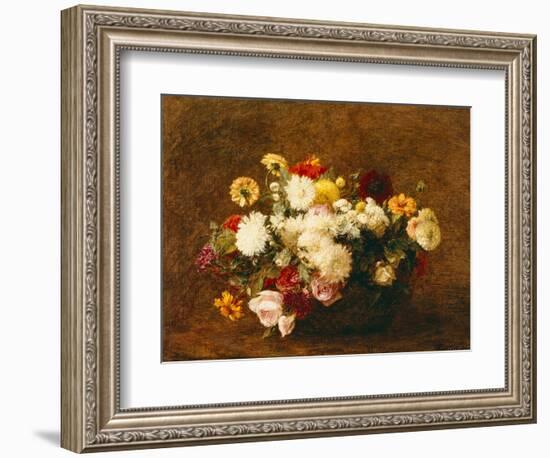 Bouquet of Flowers, 1894-Ignace Henri Jean Fantin-Latour-Framed Giclee Print