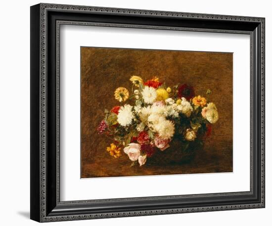 Bouquet of Flowers, 1894-Ignace Henri Jean Fantin-Latour-Framed Giclee Print