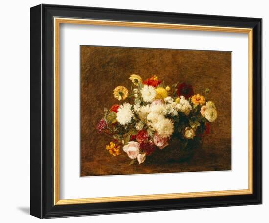 Bouquet of Flowers, 1894-Ignace Henri Jean Fantin-Latour-Framed Giclee Print