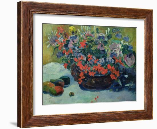 Bouquet of Flowers, 1897-Paul Gauguin-Framed Giclee Print