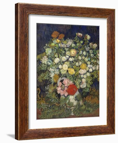 Bouquet of Flowers in a Vase, 1890-Vincent van Gogh-Framed Giclee Print