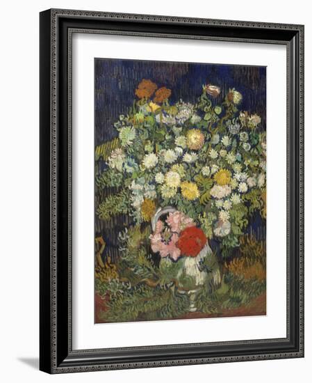 Bouquet of Flowers in a Vase, 1890-Vincent van Gogh-Framed Giclee Print