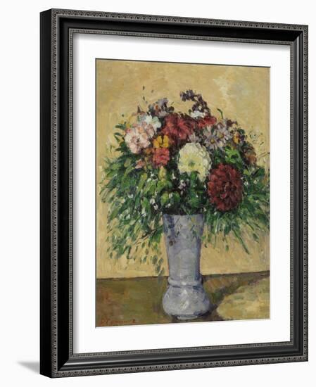 Bouquet of Flowers in a Vase, circa 1877-Paul Cézanne-Framed Giclee Print