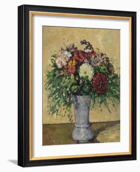 Bouquet of Flowers in a Vase, circa 1877-Paul Cézanne-Framed Giclee Print