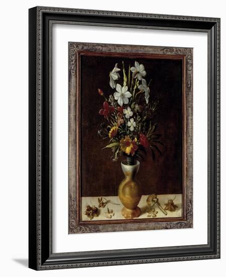 Bouquet of Flowers in a Vase-Ludger Tom Ring-Framed Giclee Print