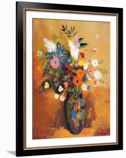 Bouquet of Flowers-Odilon Redon-Framed Art Print