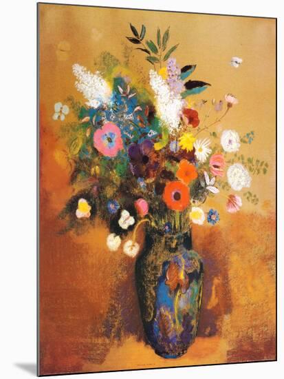 Bouquet of Flowers-Odilon Redon-Mounted Art Print