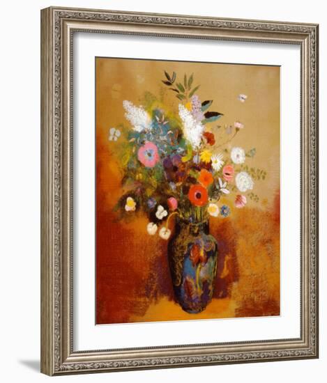 Bouquet of Flowers-Odilon Redon-Framed Art Print