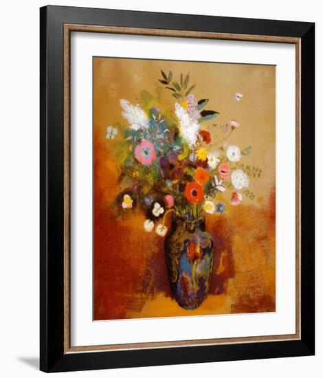 Bouquet of Flowers-Odilon Redon-Framed Art Print