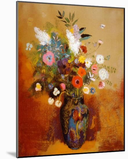 Bouquet of Flowers-Odilon Redon-Mounted Art Print