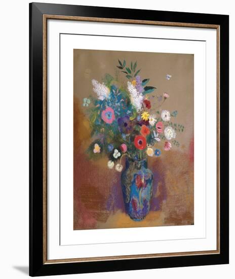 Bouquet of Flowers-Odilon Redon-Framed Premium Giclee Print