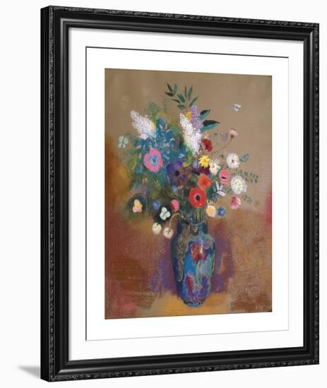 Bouquet of Flowers-Odilon Redon-Framed Premium Giclee Print