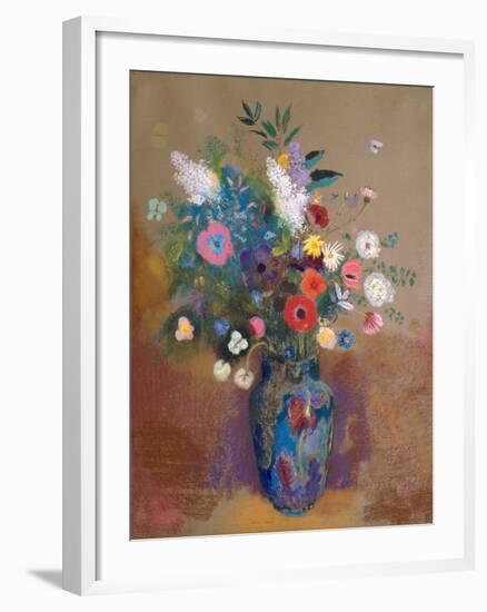 Bouquet of Flowers-Odilon Redon-Framed Art Print
