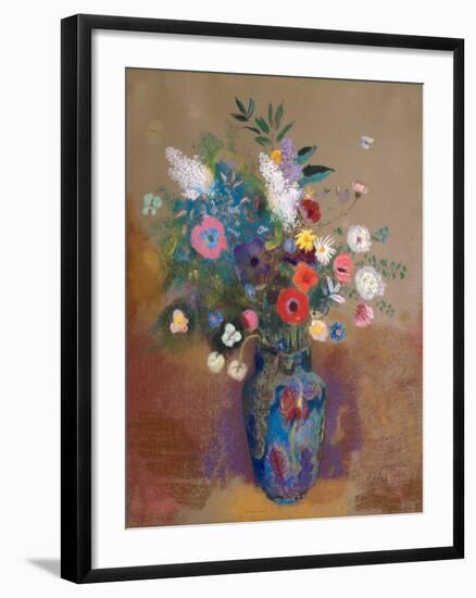 Bouquet of Flowers-Odilon Redon-Framed Art Print