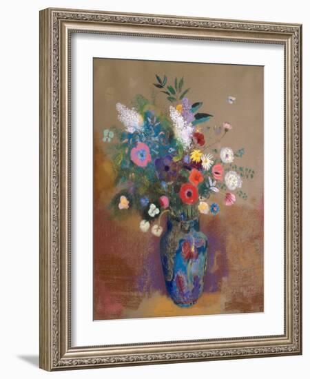 Bouquet of Flowers-Odilon Redon-Framed Art Print