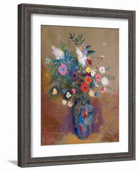 Bouquet of Flowers-Odilon Redon-Framed Art Print