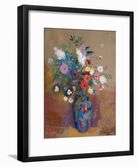 Bouquet of Flowers-Odilon Redon-Framed Art Print