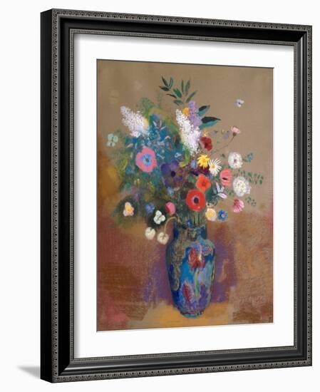 Bouquet of Flowers-Odilon Redon-Framed Art Print