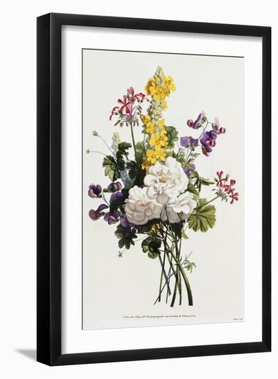 Bouquet of Mixed Flowers-Jean Louis Prevost-Framed Giclee Print