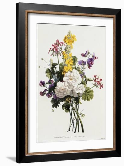 Bouquet of Mixed Flowers-Jean Louis Prevost-Framed Giclee Print