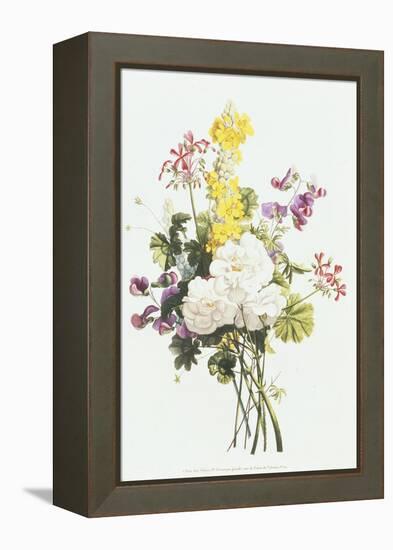 Bouquet of Mixed Flowers-Jean Louis Prevost-Framed Premier Image Canvas