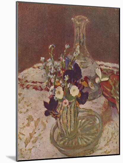 'Bouquet of Pansies, Forget-me-nots, and Daisies (About 1900)', c1900, (1946)-Edouard Vuillard-Mounted Giclee Print