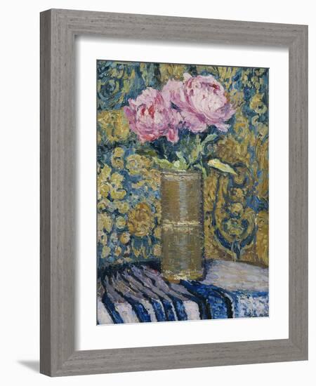 Bouquet of Peonies, Le Bouquet de Pivoines-Henri Martin-Framed Giclee Print