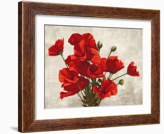 Bouquet of Poppies-Jenny Thomlinson-Framed Art Print