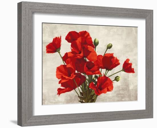 Bouquet of Poppies-Jenny Thomlinson-Framed Art Print