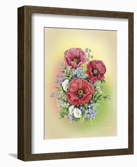 Bouquet of Poppies-Olga And Alexey Drozdov-Framed Giclee Print