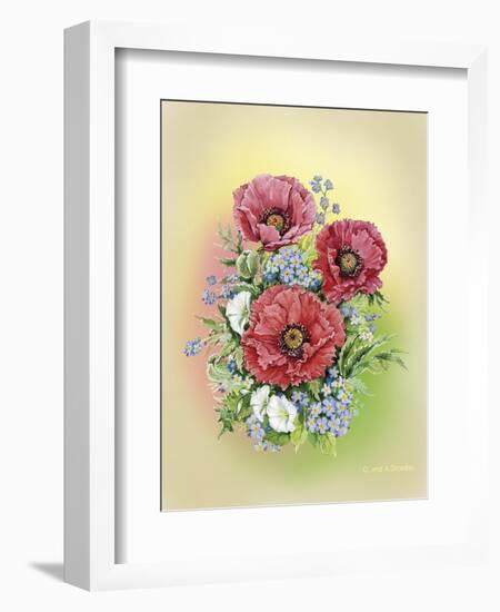 Bouquet of Poppies-Olga And Alexey Drozdov-Framed Giclee Print