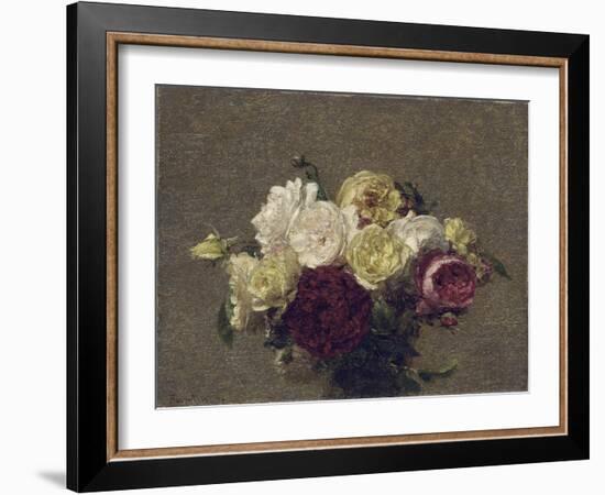 Bouquet of Roses, 1879-Henri Fantin-Latour-Framed Giclee Print