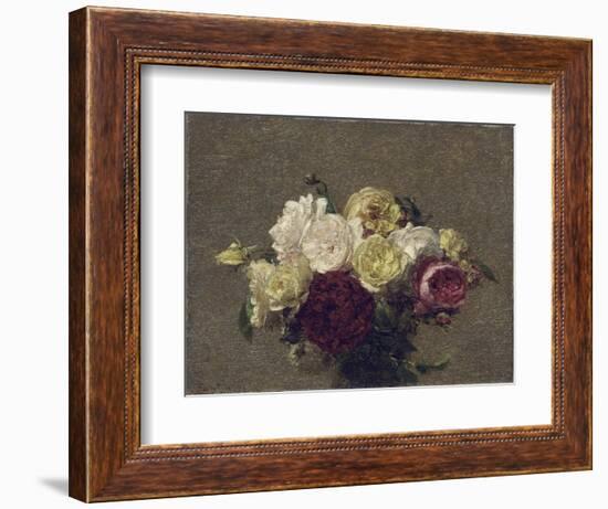 Bouquet of Roses, 1879-Henri Fantin-Latour-Framed Giclee Print