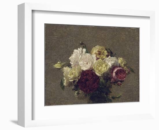 Bouquet of Roses, 1879-Henri Fantin-Latour-Framed Giclee Print