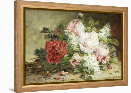 Bouquet of Roses and Lilac-Dominique-Hubert Rozier-Framed Premier Image Canvas