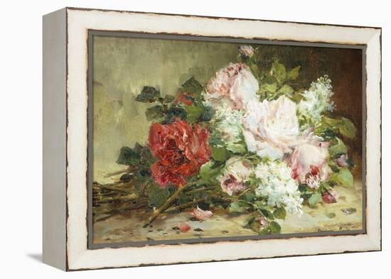 Bouquet of Roses and Lilac-Dominique-Hubert Rozier-Framed Premier Image Canvas