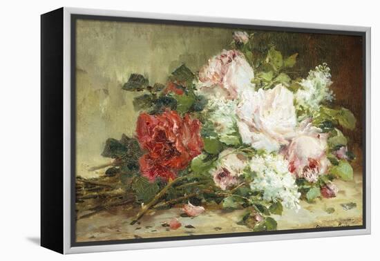 Bouquet of Roses and Lilac-Dominique-Hubert Rozier-Framed Premier Image Canvas