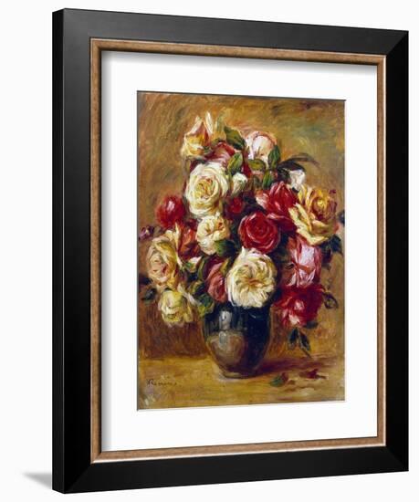 Bouquet of Roses, C1909-Pierre-Auguste Renoir-Framed Giclee Print