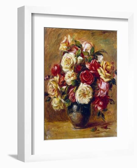 Bouquet of Roses, C1909-Pierre-Auguste Renoir-Framed Giclee Print