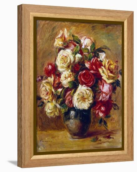 Bouquet of Roses, C1909-Pierre-Auguste Renoir-Framed Premier Image Canvas