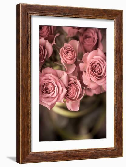 Bouquet of Roses with Green Tape Vertical-Denis Karpenkov-Framed Photographic Print