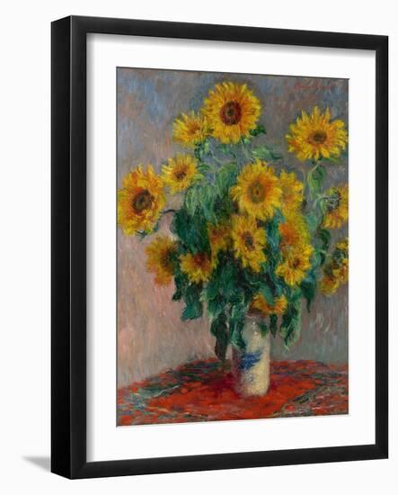 Bouquet of Sunflowers, 1881-Claude Monet-Framed Giclee Print