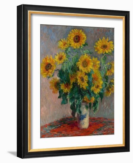 Bouquet of Sunflowers, 1881-Claude Monet-Framed Giclee Print