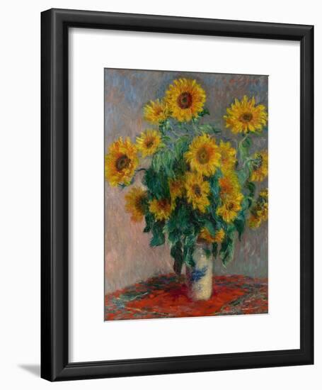 Bouquet of Sunflowers, 1881-Claude Monet-Framed Giclee Print