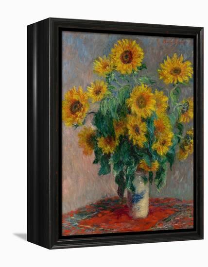 Bouquet of Sunflowers, 1881-Claude Monet-Framed Premier Image Canvas