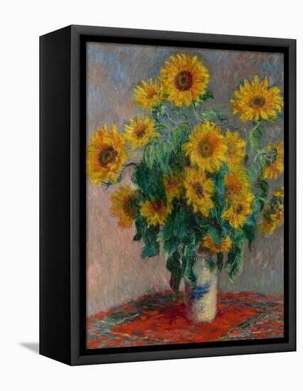 Bouquet of Sunflowers, 1881-Claude Monet-Framed Premier Image Canvas